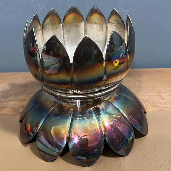 Vintage Reed & Barton 3002 silver plated lotus dish antique needs polishing 2 - Picture 9 of 9